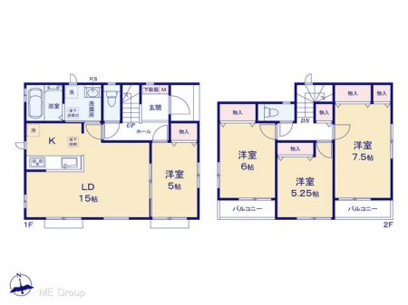 �@�Ԏ�聟B�������`Floor plan�`�@�}�ʂƈقȂ�ꍇ�͌�����D��