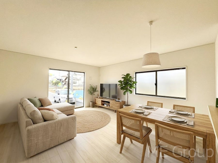 ���r���O�@�������P�������`Living�`�@�Ƒ��̉�b��Ί炪�s���������r���O�ł��B�傫�ȃ\�t�@��_�C�j���O�e�[�u���ł������H���������肭�났�����􂻂�Ȗ������������Ԃł��I���Ƌ��CG�ł�