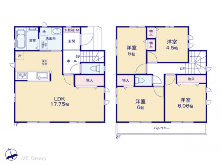 �@�Ԏ�聟B�������`Floor plan�`�@�}�ʂƈقȂ�ꍇ�͌�����D��