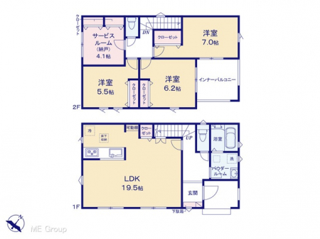 �@�Ԏ�聟�T�������`Floor plan�`�@�}�ʂƈقȂ�ꍇ�͌�����D��