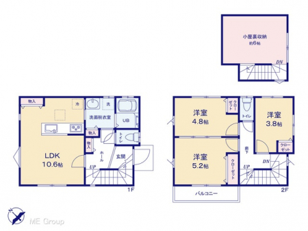 �@�Ԏ��`Floor plan�`�@�}�ʂƈقȂ�ꍇ�͌�����D��