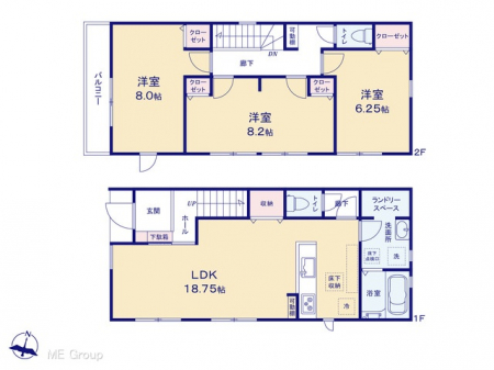 �@�Ԏ�聟2�������`Floor plan�`�@�}�ʂƈقȂ�ꍇ�͌�����D��