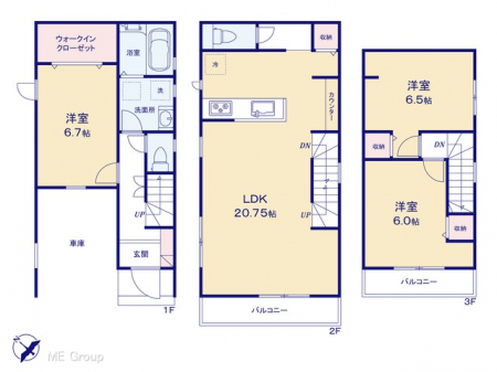 �@�Ԏ�聟�Q�������`Floor plan�`�@�}�ʂƈقȂ�ꍇ�͌�����D��v���܂��B