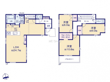 �@�Ԏ��`Floor plan�`�@�}�ʂƈقȂ�ꍇ�͌�����D��v���܂��B