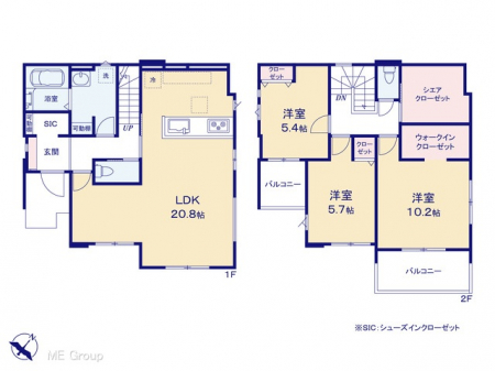 �@�Ԏ�聟2�������`Floor plan�`�}�ʂƈقȂ�ꍇ�͌�����D��  