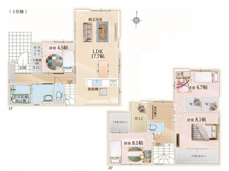 �@�Ԏ��`Floor plan�`�}�ʂƈقȂ�ꍇ�͌�����D��  