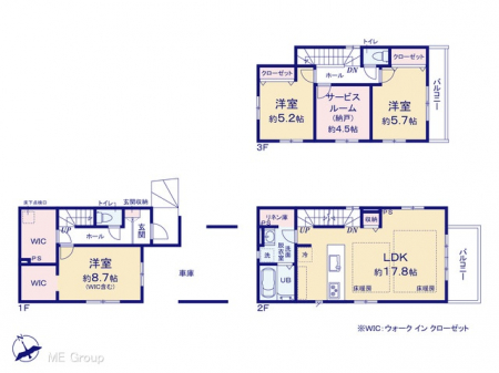 �@�Ԏ�聟�P�������`Floor plan�`�@�}�ʂƈقȂ�ꍇ�͌�����D��
