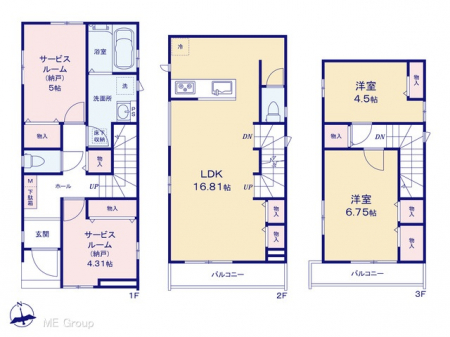 �@�Ԏ�聟D�������`Floor plan�`�@�}�ʂƈقȂ�ꍇ�͌�����D��