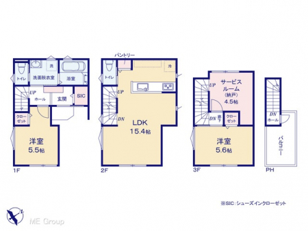 �@�Ԏ��`Floor plan�`�@�}�ʂƈقȂ�ꍇ�͌�����D��