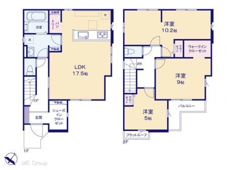 �@�Ԏ��`Floor plan�`�@�}�ʂƈقȂ�ꍇ�͌�����D��