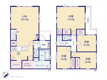 �@�Ԏ��`Floor plan�`�@�}�ʂƈقȂ�ꍇ�͌�����D��v���܂��B