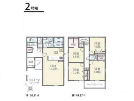 �@�Ԏ�聟�Q�������`Floor plan�`�@�}�ʂƈقȂ�ꍇ�͌�����D��v���܂��B