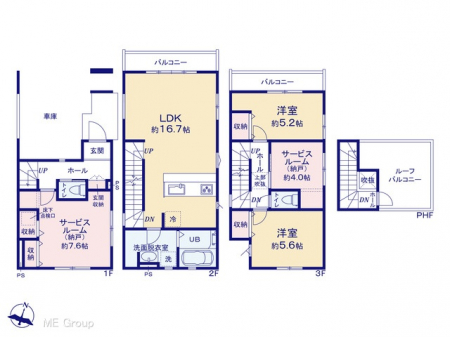 �@�Ԏ��`Floor plan�`�@�}�ʂƈقȂ�ꍇ�͌�����D��