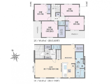 �@�Ԏ��`Floor plan�`�@�}�ʂƈقȂ�ꍇ�͌�����D��v���܂��B