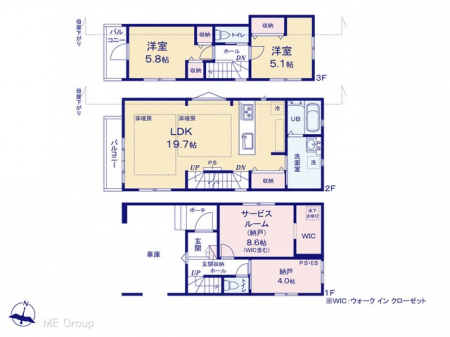 �@�Ԏ�聟1�������`Floor plan�`�}�ʂƈقȂ�ꍇ�͌�����D��  