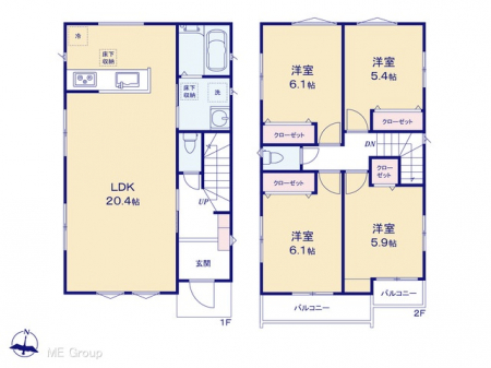 �@�Ԏ�聟1�������`Floor plan�`�@�}�ʂƈقȂ�ꍇ�͌�����D��