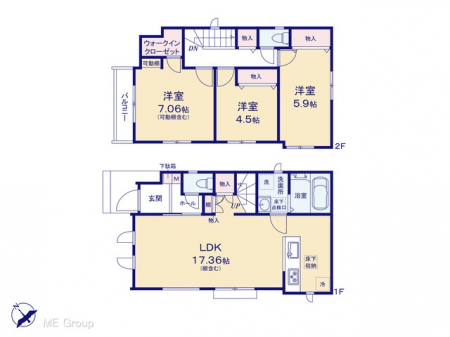�@�Ԏ��`Floor plan�`�@�}�ʂƈقȂ�ꍇ�͌�����D��
