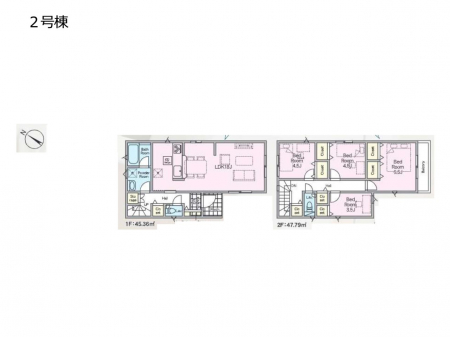 �@�Ԏ�聟�Q�������`Floor plan�`�@�}�ʂƈقȂ�ꍇ�͌�����D��v���܂��B