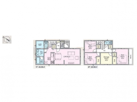 �@�Ԏ�聟�R�������`Floor plan�`�@�}�ʂƈقȂ�ꍇ�͌�����D��v���܂��B