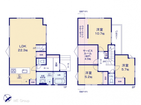 �@�Ԏ��`Floor plan�`�}�ʂƈقȂ�ꍇ�͌�����D��  