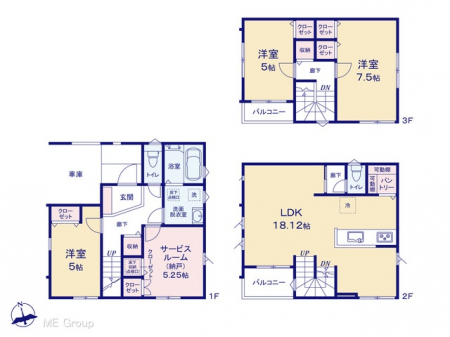 �@�Ԏ�聟�P�������`Floor plan�`�@�}�ʂƈقȂ�ꍇ�͌�����D��