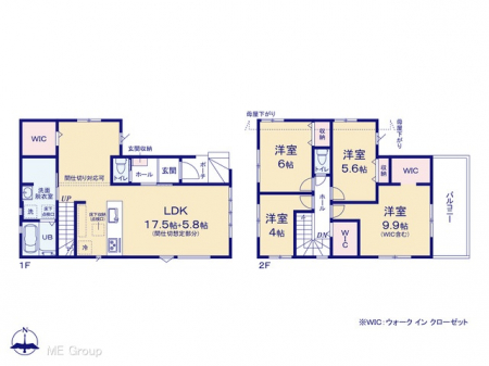 �@�Ԏ�聟�R�������`Floor plan�`�@�}�ʂƈقȂ�ꍇ�͌�����D��