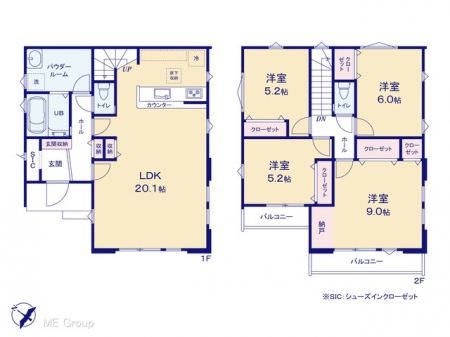�@�Ԏ��`Floor plan�`�@�}�ʂƈقȂ�ꍇ�͌�����D��
