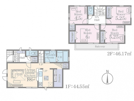 �@�Ԏ��`Floor plan�`�@�}�ʂƈقȂ�ꍇ�͌�����D��v���܂��B