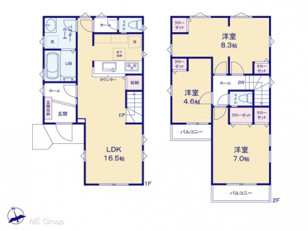 �@�Ԏ�聟�P�������`Floor plan�`�@�}�ʂƈقȂ�ꍇ�͌�����D��v���܂��B