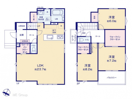 �@�Ԏ��`Floor plan�`�@�}�ʂƈقȂ�ꍇ�͌�����D��  