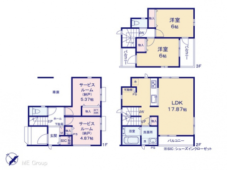 �@�Ԏ��`Floor plan�`�@�}�ʂƈقȂ�ꍇ�͌�����D��
