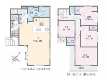 �@�Ԏ��`Floor plan�`�@�}�ʂƈقȂ�ꍇ�͌�����D��v���܂��B
