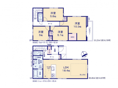 �@�Ԏ��`Floor plan�`�}�ʂƈقȂ�ꍇ�͌�����D��  