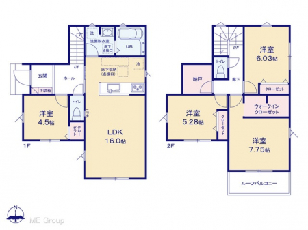 �@�Ԏ�聟�V�������`Floor plan�`�@�}�ʂƈقȂ�ꍇ�͌�����D��
