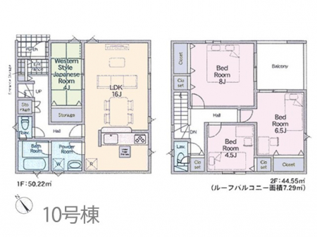 �@�Ԏ�聟10�������`Floor plan�`�}�ʂƈقȂ�ꍇ�͌�����D��  