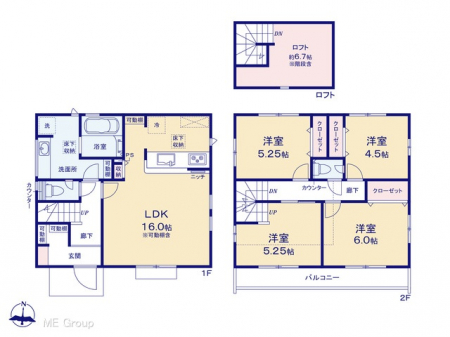 �@�Ԏ��`Floor plan�`�@�}�ʂƈقȂ�ꍇ�͌�����D��
