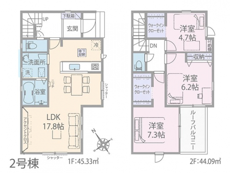 �@�Ԏ�聟2�������`Floor plan�`�}�ʂƈقȂ�ꍇ�͌�����D��  