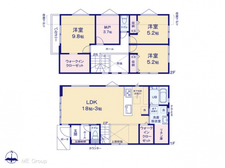 �@�Ԏ�聟�P�������`Floor plan�`�@�}�ʂƈقȂ�ꍇ�͌�����D��
