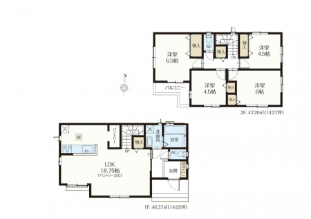 �@�Ԏ��`Floor plan�`�@�}�ʂƈقȂ�ꍇ�͌�����D��v���܂��B