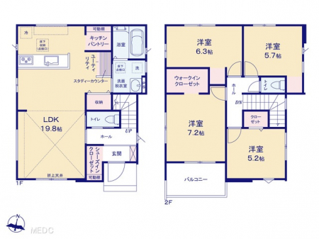 @Ԏ聟2`Floor plan`@}ʂƈقȂꍇ͌Dv܂B